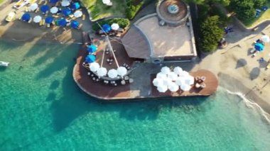 Elounda, Girit, Yunanistan 'ın hava manzarası