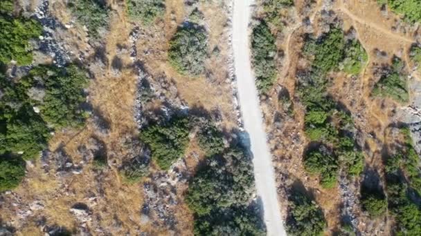 Widok z powietrza na wyspę Kalydon, Kreta, Grecja — Wideo stockowe