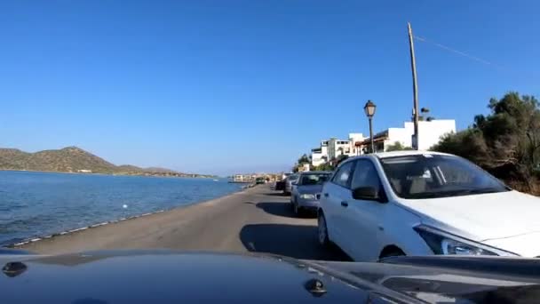 Időgörbület a vezetés krétai időeltolódásában, Görögország — Stock videók