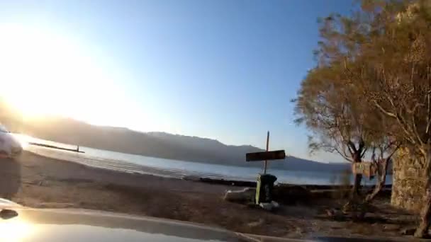 クレタ島での運転の時間ワープ時間経過,ギリシャ — ストック動画
