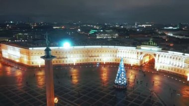 Hava manzaralı Genelkurmay Binası, St Petersburg, Rusya