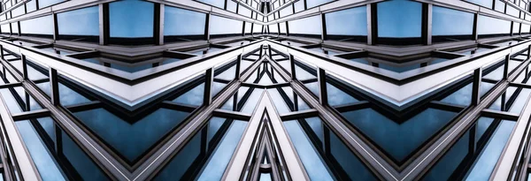 Mimari Modern Nşaat Cam Cephesi Arkaplanı Ayrıntılarıyla Anlatıyor — Stok fotoğraf