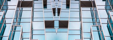 Mimari, Modern İnşaat Cam Cephesi İş Arkaplanı 'nı ayrıntılarıyla anlatıyor