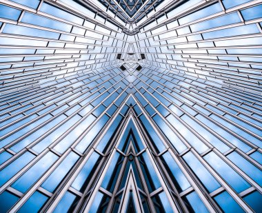 Mimari, Modern İnşaat Cam Cephesi İş Arkaplanı 'nı ayrıntılarıyla anlatıyor