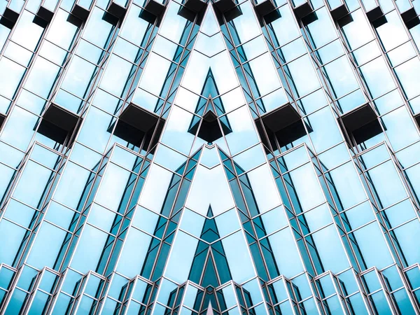Detalles Arquitectura Edificio Moderno Fachada Vidrio Fondo Empresarial — Foto de Stock