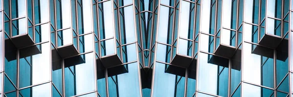 Arkitektur Detaljer Moderne Bygning Glas Facade Business Baggrund - Stock-foto