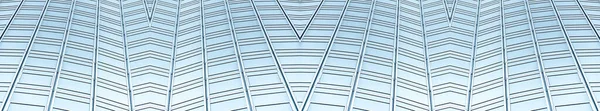 Dessous Panoramique Perspective Vue Acier Verre Bleu Gratte Ciel Immeuble — Photo