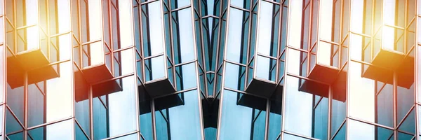 Podrobnosti Architektuře Modern Building Glass Facade Obchodní Zázemí — Stock fotografie
