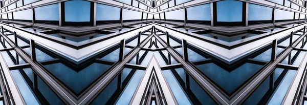Detalhes Arquitetura Modern Building Glass Fachada Fundo Negócios — Fotografia de Stock