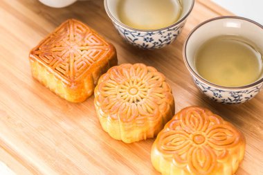 Sonbahar Festivali için lezzetli ay pastası.