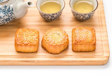 Sonbahar Festivali için lezzetli ay pastası.