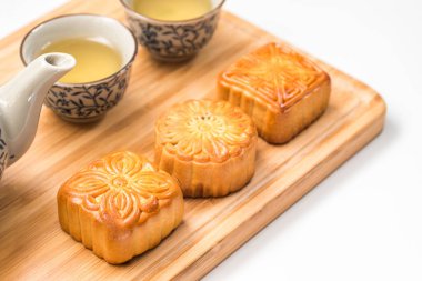 Sonbahar Festivali için lezzetli ay pastası.