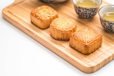 Sonbahar Festivali için lezzetli ay pastası.