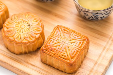 Sonbahar Festivali için lezzetli ay pastası.