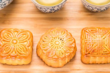 Sonbahar Festivali için lezzetli ay pastası.