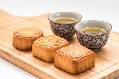 Sonbahar Festivali için lezzetli ay pastası.