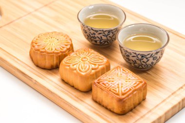 Sonbahar Festivali için lezzetli ay pastası.