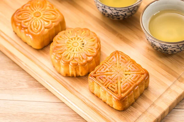 Bolo Lua Delicioso Para Mid Autumn Festival — Fotografia de Stock