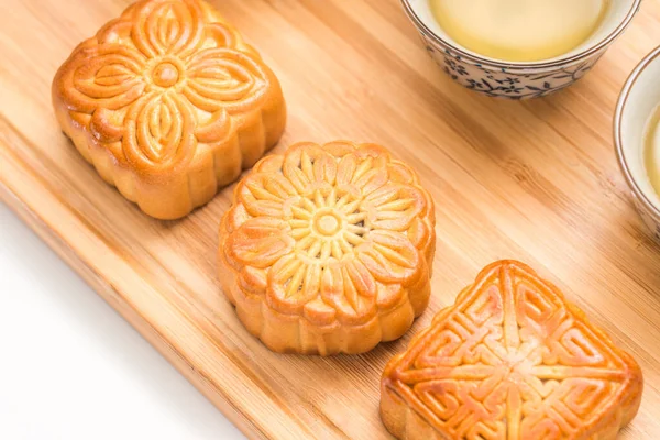 Deliziosa Torta Lunare Mid Autumn Festival — Foto Stock