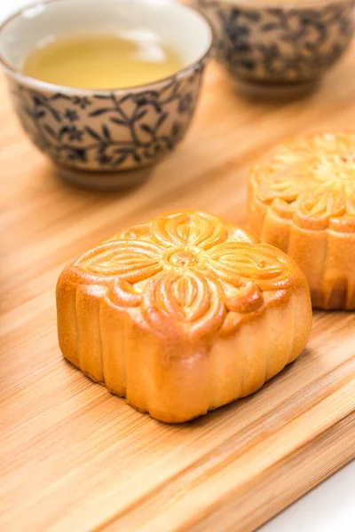 Deliziosa Torta Lunare Mid Autumn Festival — Foto Stock