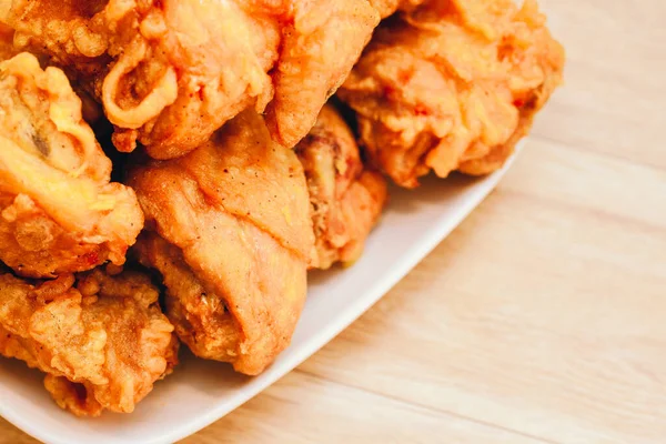 Frango Frito Estilo Sul Com Menu Batata Bebida — Fotografia de Stock