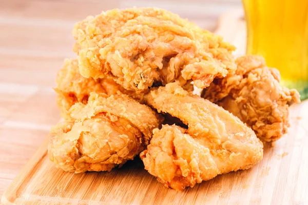 Fried Chicken Southern Style Potato Drink Menu — Stock Photo, Image