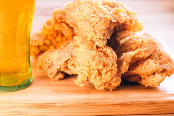 Fried Chicken Southern Style Potato Drink Menu — Stock Photo, Image