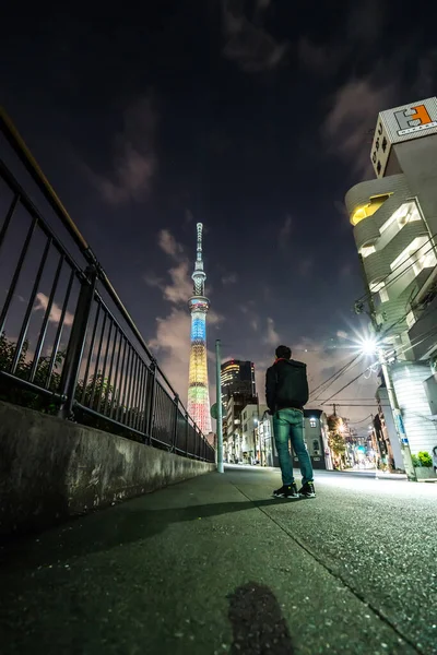 Tokyo Japan 2019 Március Tokyo Skytree Sumida Ward Urban Night — Stock Fotó