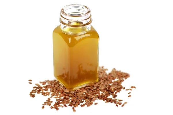 Keten tohumu yağı ve keten tohumu cam şişe 