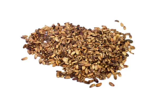 Beyaz arka plan üzerinde izole thistle tohumları