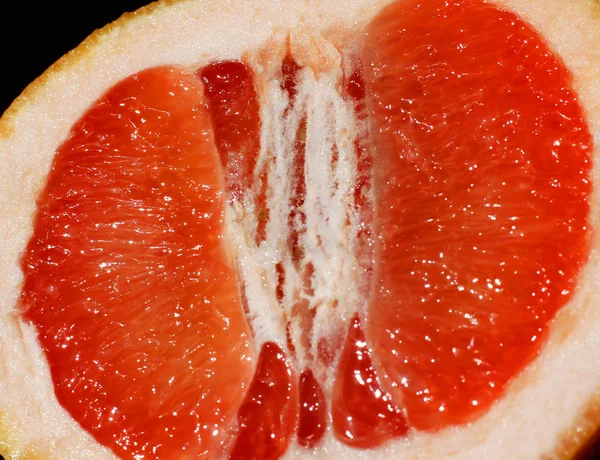 Řezy z grapefruitových detail — Stock fotografie