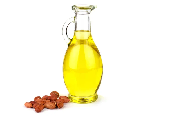Арахисовое масло в бутылке — стоковое фото