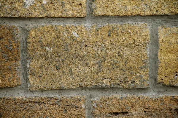 石灰岩クローズアップからのレンガの壁 — ストック写真