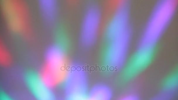 Multicolored Bokeh Pastel Colors Light Gray Background — Stock Video