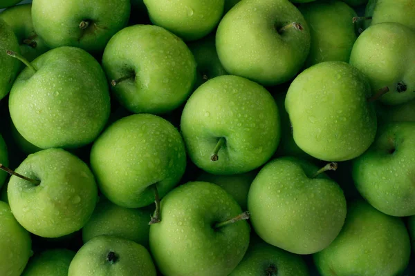 Fresh Green Apples Source Vitamins — Stock Photo, Image