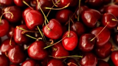 Arka plan olarak kullanılan olgun sulu kiraz