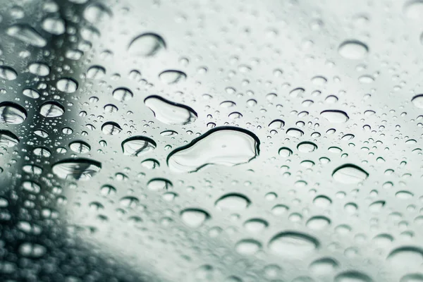 Gotas Água Vidro Teto Solar Carro Com Espaço Cópia — Fotografia de Stock