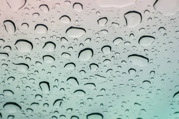 Gotas Água Vidro Teto Solar Carro Com Espaço Cópia — Fotografia de Stock