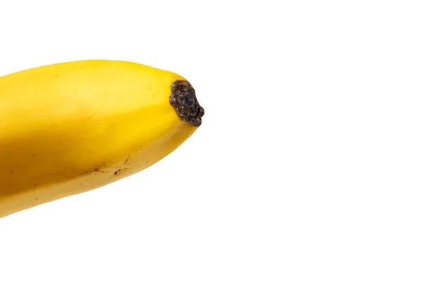 Banana isolato su sfondo bianco percorso di ritaglio . — Foto Stock