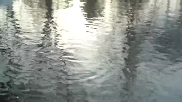 Luce Abbagliante Sull Acqua Increspature Sull Acqua Sole Sull Acqua — Video Stock