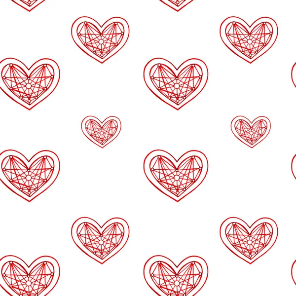 Graphic Stylized Pattern Hearts — Stock Photo, Image