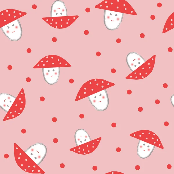 funny pattern with fly agaric