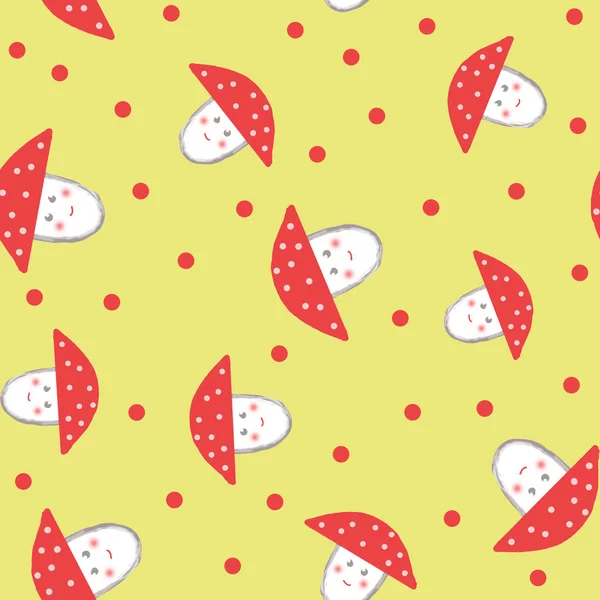 funny pattern with fly agaric