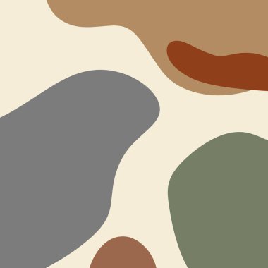 Terracotta Pas Sanat Yazısı Soyut Modern Dijital Boyama Moda İskandinav Tarzı Renk Soyutlaması Posteri Yanmış Portakal Vektörü ResimleriName