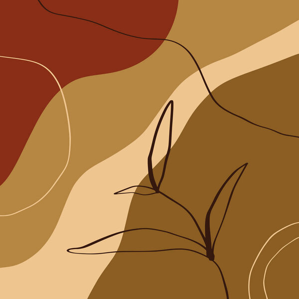 Теракотовая печать Ржавчины Аннотация Современная цифровая живопись Мода Скандинавский стиль Цветовая абстракция Плакат Современная печать Горит оранжевый вектор Иллюстрация
