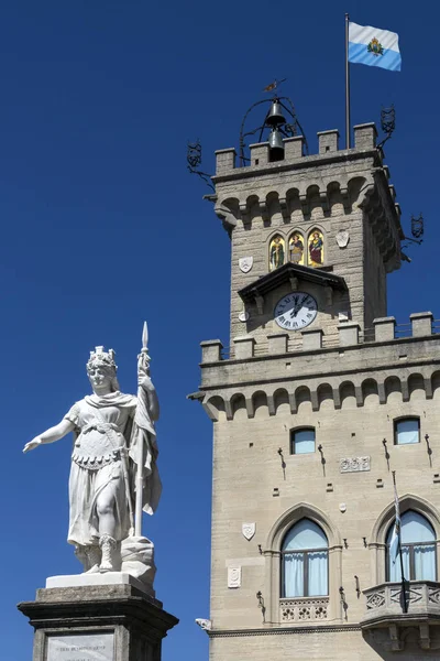 Палаццо Публико - Республика Сан-Марино — стоковое фото