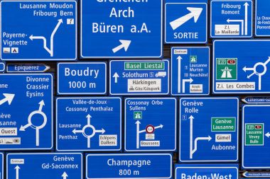 Swiss yol işaretleri