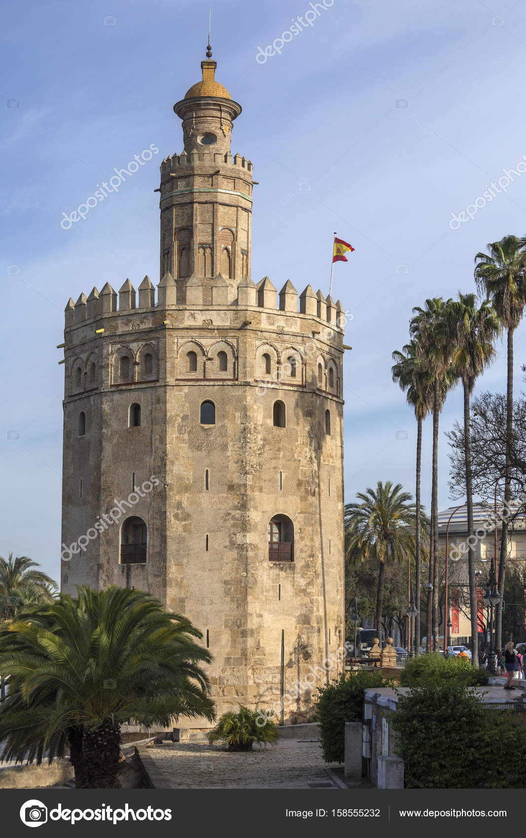 Sello torre del oro | Torre Del Oro - Seville - Spain — Foto de stock