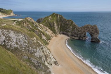 Durdle kapı - Jurassic Coast - Birleşik Krallık.