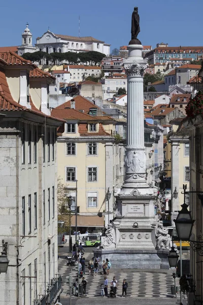 Rossio Square - Лиссабон - Португалия — стоковое фото